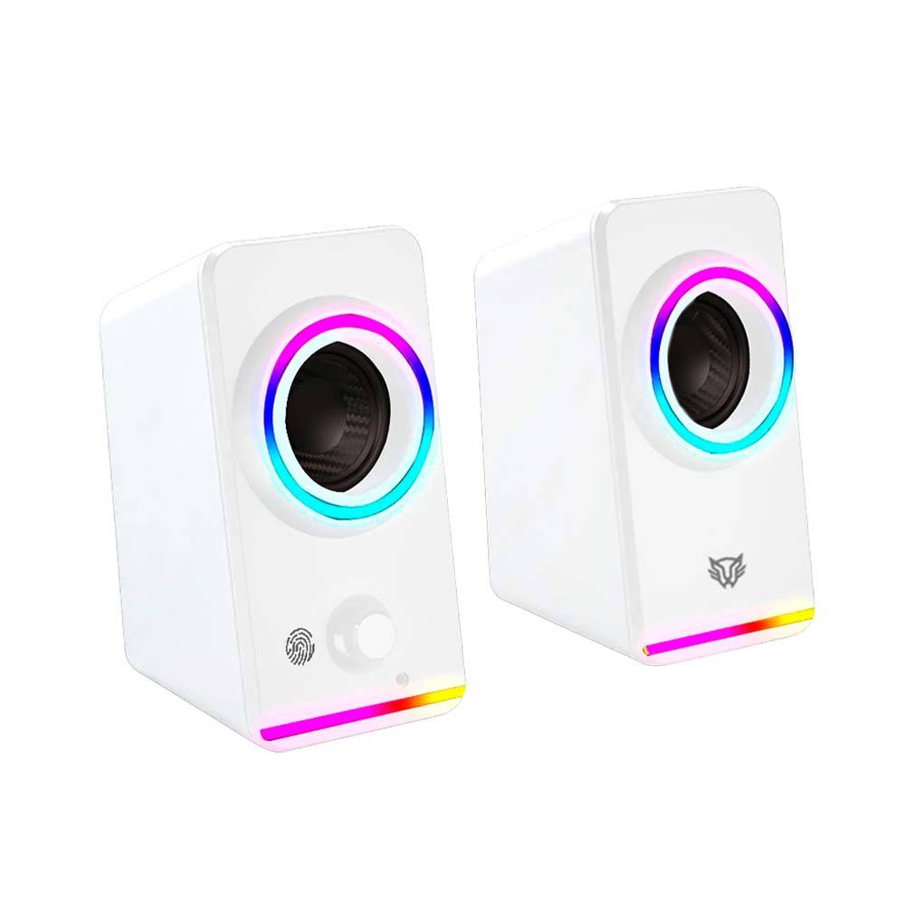 Bocinas 2.0 Gamer Glimm Style BG565 Balam Rush Conexión Bluetooth/Auxiliar - Controlador Touch, iluminación LED 3 modos, 10w RMS. Sonido estéreo, Alimentaci Bocinas 2.0 Gamer Glimm Style BG565 Balam Rush Conexión Bluetooth/Auxiliar - Controlador Touch, iluminación LED 3 modos, 10w RMS. Sonido estéreo, Alimentaci